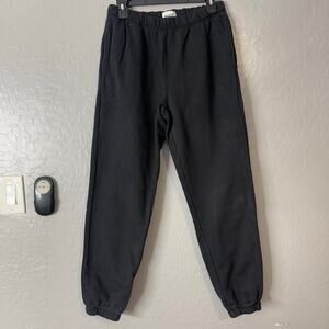 Mate Organic Fleece Relaxed Pocket Sweatpants, Black, S 769JBLKS